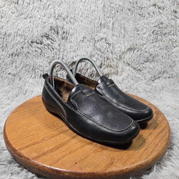 Naturalizer Shoes - Naturalizes Fragrance Women Size 9-9.5 Black Leather Slip On Comfort Loafer Shoe